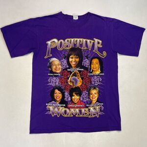 Positive Women Of Greatness Graphic T-shirt Women Medium Purple Short Sleeve